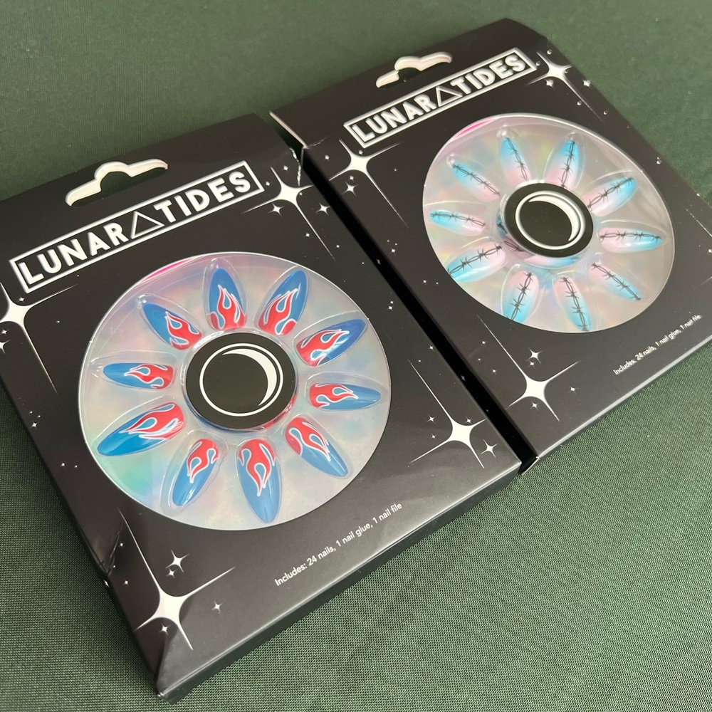 Lunar tides press on nails